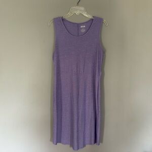 Duluth Trading Company Women’s Purple Stretch Midi Sleeveless Dress Medium